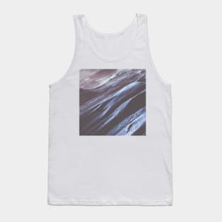 Blue Grey Mountains Oil Effects 5 Tank Top